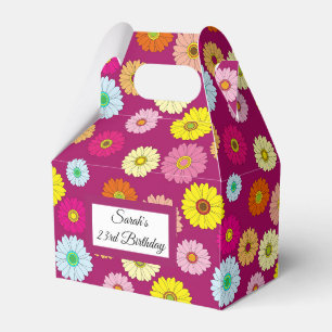 Blumen 35 - Geburtstagsgeschenkbox Geschenkschachtel