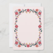 Blumen-Abschlussfoto Elegant Absolvent Einladung (Rückseite)
