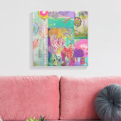 Blumen-Abstrakt 5 Leinwanddruck (Insitu (Wohnzimmer))