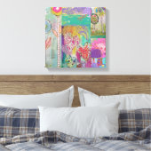 Blumen-Abstrakt 5 Leinwanddruck (Insitu (Schlafzimmer))
