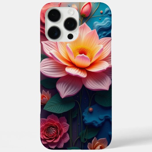 Blumen Abstrakt Case-Mate iPhone Hülle (Rückseite)