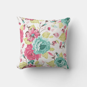 Blumen Abstrakte Eleganz Nahtlose Hintergrund. Kissen