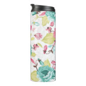 Blumen Abstrakte Eleganz Nahtlose Hintergrund. Thermosbecher (Nach rechts gedreht)