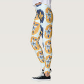 Blumen abstraktes Muster Leggings (Links)