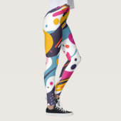 Blumen-All-Over-Print-Leggings Leggings (Rechts)