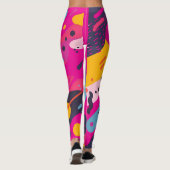 Blumen-All-Over-Print-Leggings Leggings (Rückseite)
