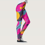 Blumen-All-Over-Print-Leggings Leggings (Rechts)