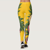 Blumen-All-Over-Print-Leggings Leggings (Rückseite)