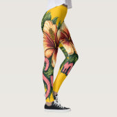 Blumen-All-Over-Print-Leggings Leggings (Rechts)