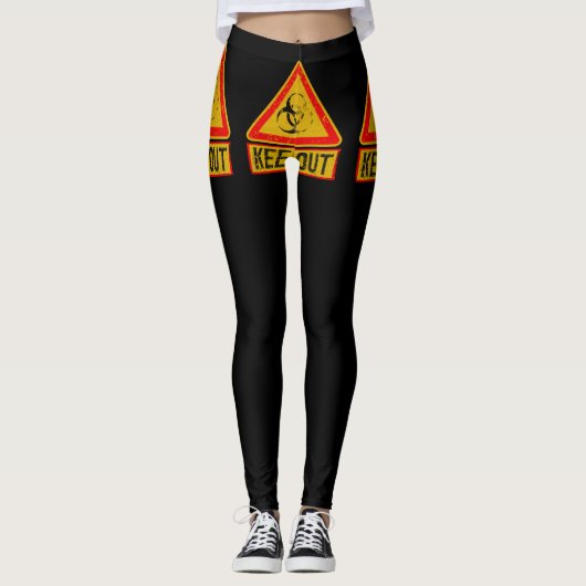 Blumen-All-Over-Print-Leggings Leggings (Vorderseite)