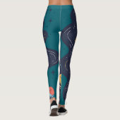 Blumen-All-Over-Print-Leggings Leggings (Rückseite)