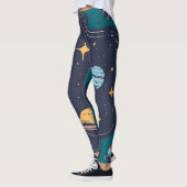 Blumen-All-Over-Print-Leggings Leggings (Links)