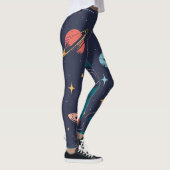 Blumen-All-Over-Print-Leggings Leggings (Rechts)