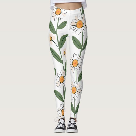 Blumen-All-Over-Print-Leggings Leggings (Vorderseite)