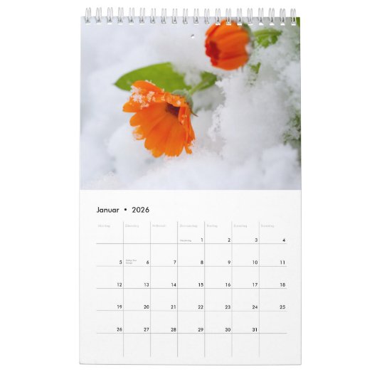 Blumen als kalender (Jan 2026)