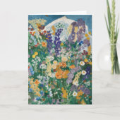 Blumen am Berg | August Babberger Karte (Vorderseite)