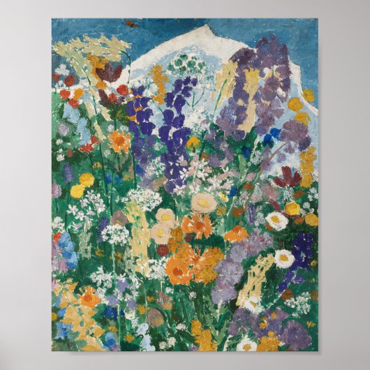 Blumen am Berg | August Babberger Poster (Vorne)