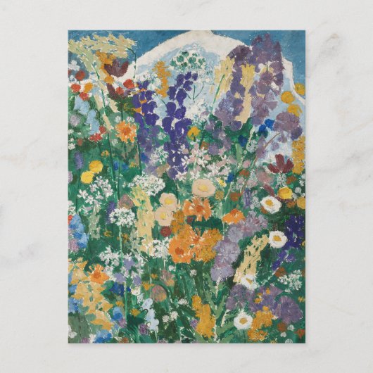 Blumen am Berg | August Babberger Postkarte (Vorderseite)