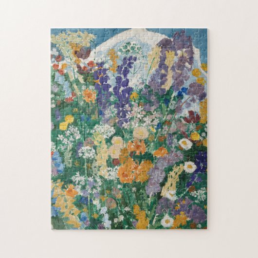 Blumen am Berg | August Babberger Puzzle (Vertikal)