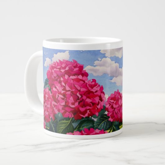 Blumen am Rand einer Wiese 2008 Jumbo-Tasse (Vorderseite Links)