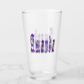 Blumen-Amanda-Name, Glas (Rückseite)
