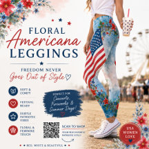 Blumen-Americana-Flagge-Wasserfarbe-Patriotischer-
