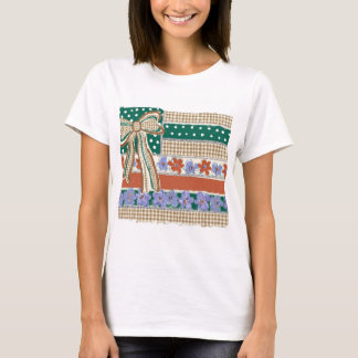 Blumen Amerikanisches Flagge Shirt PNG, Retro Coqu