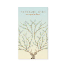 Blumen antlers head deer woods god illustration