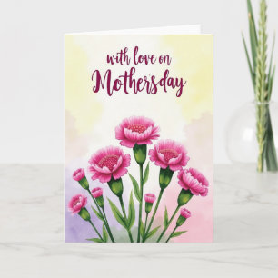 Blumen-Aquarell-Designkarte Karte