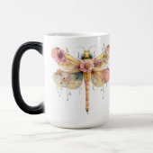 Blumen-Aquarell-Libelle Verwandlungstasse (Links)