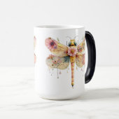 Blumen-Aquarell-Libelle Verwandlungstasse (VorderseiteRechts)