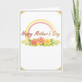 Blumen-Aquarell-Muttertagskarte Karte (Vorderseite)