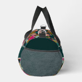 Blumen-Aquarell-Name Duffle Bag (Rechts)