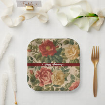 Blumen-Aquarell-Vintage-Trendy-Kollektion