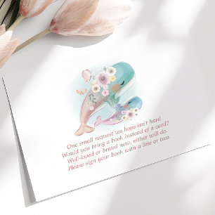 Blumen-Aquarell-Wal-Bücher für Baby Begleitkarte