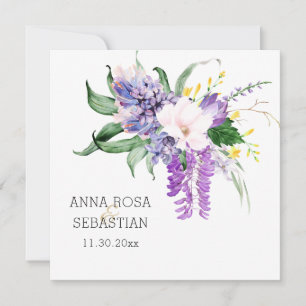 *~* Blumen AR15 QR RSVP Florale Hochzeit Einladung