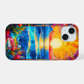 Blumen auf Arch Case-Mate iPhone 15 Hülle (Rückseite (Horizontal))