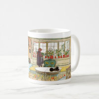 Blumen auf dem Windowsill durch Karl Larsson