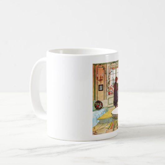 Blumen auf dem Windowsill durch Karl Larsson Kaffeetasse (Vorderseite Links)