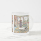 Blumen auf dem Windowsill durch Karl Larsson Mattglastasse (VorderseiteRechts)