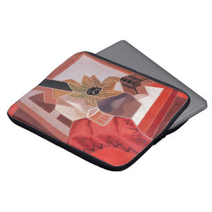 Blumen auf einem Tisch von Juan Gris, Vintage Kubi Laptopschutzhülle