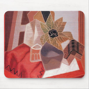 Blumen auf einem Tisch von Juan Gris, Vintage Kubi Mousepad