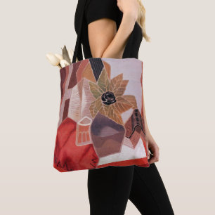 Blumen auf einem Tisch von Juan Gris, Vintage Kubi Tasche