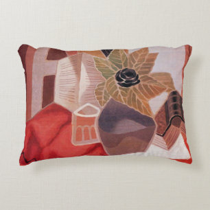Blumen auf einem Tisch von Juan Gris, Vintage Kubi Zierkissen