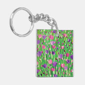 Blumen auf Parade Schlüsselanhänger (Vorderseite links)