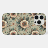 Blumen auf Salbei iPhone Hülle (Rückseite (Horizontal))