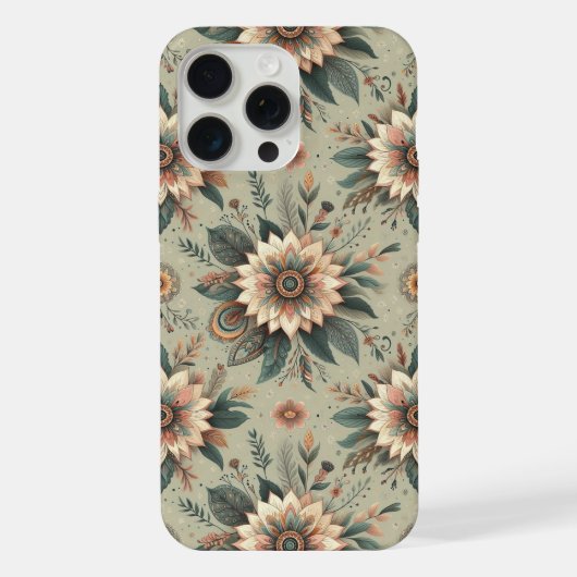 Blumen auf Salbei iPhone Hülle (Rückseite)