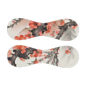 Blumen auf Schwarz Baseball (Paneele)