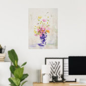 Blumen auf Vasen Poster (Heimbüro)