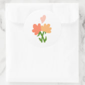 Blumen Aufkleber (Tasche)